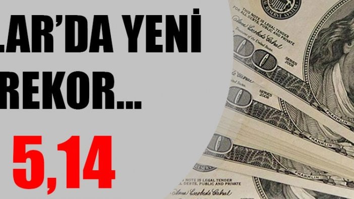 Dolar/TL, 5,19 ile yeni rekor seviyesinde