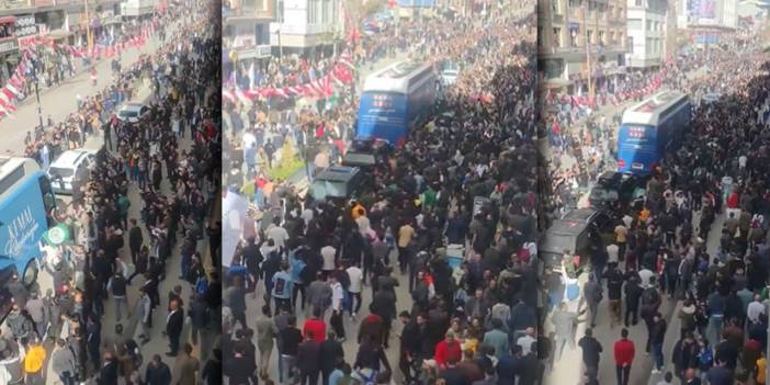 SEÇİM 2023 | Van'da Tarihi Görüntüler: Kılıçdaroğlu'nun Otobüsü İlerleyemedi