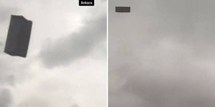 Ankara'da Fırtına; Koltuk Havada Uçtu!