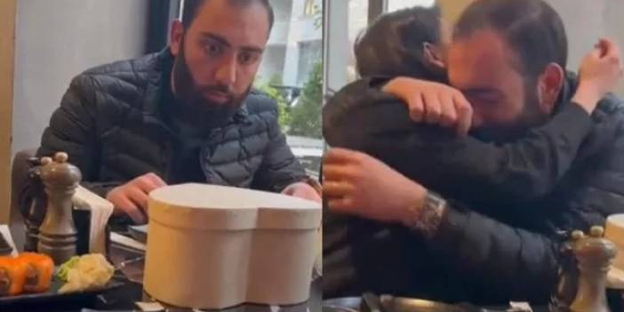 Eşine hamilelik haberini böyle verdi