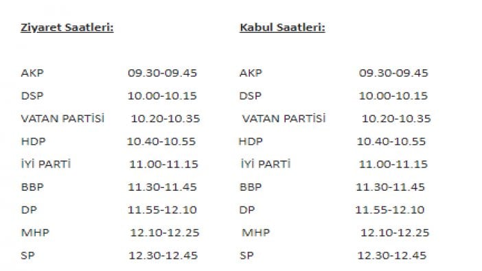 CHP'nin bayramlaşma programı belli oldu