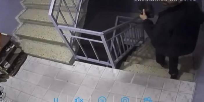 Ayakkabıları çaldı, güvenlik kamerasını görünce...