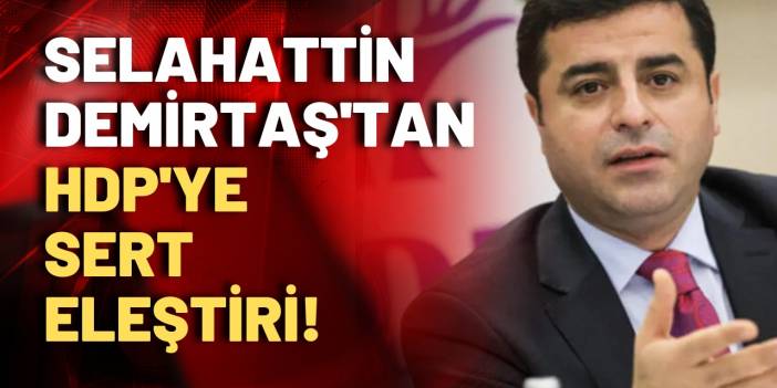 Selahattin Demirtaş: Sesim yankılanıp bana geri dönüyor!