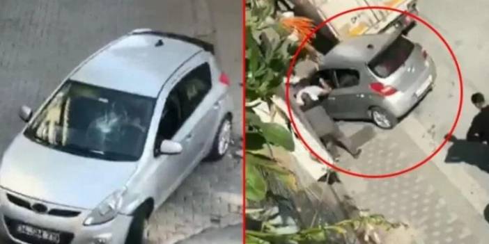 Yer Esenyurt; aracını tartıştığı kişilerin üzerine sürdü, o anlar kamerada