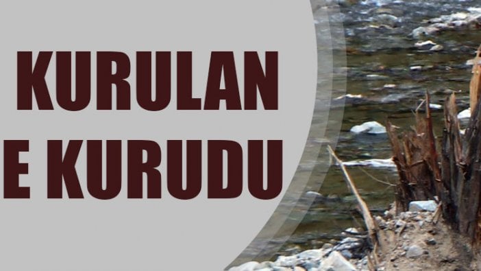 HES kurulan dere kurudu