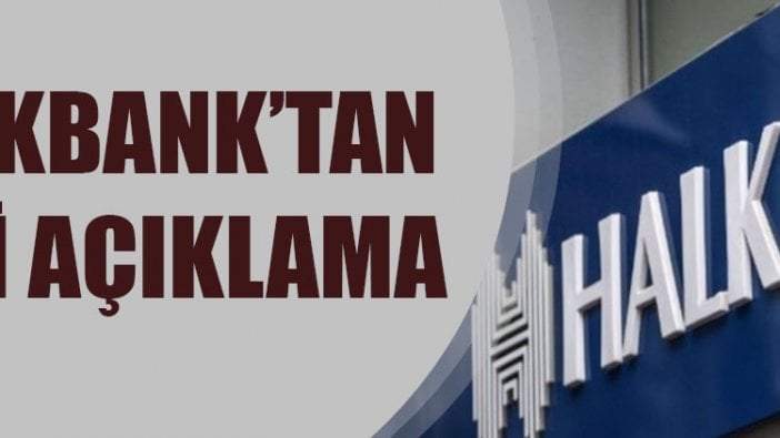 Halkbank'tan kur açıklaması