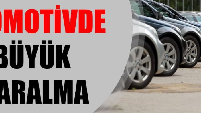 Otomotivde büyük daralma