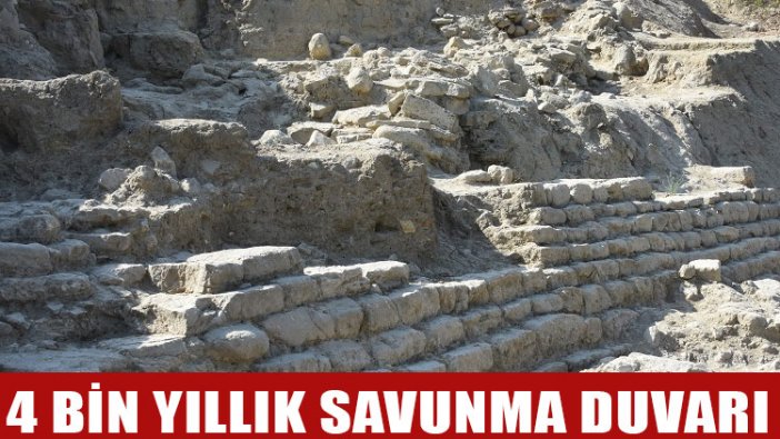 Maydos Kilisetepe Höyüğü'nde 4 bin yıllık savunma duvarı kalıntıları