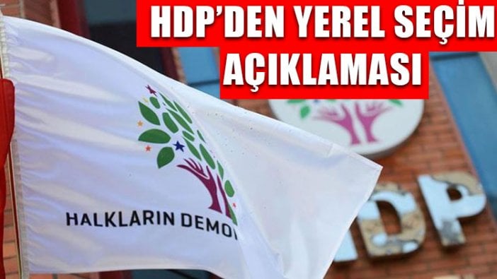 HDP'den yerel seçim kararı