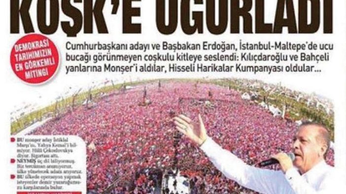 Ahmet Hakan: Erdoğan: Maltepe Meydanı iki milyon insan alabiliyor