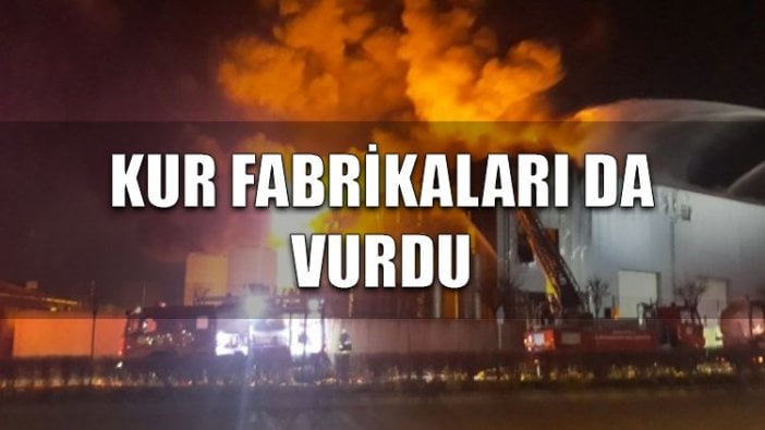 Kur fabrikaları da vurdu