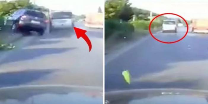 Facia Böyle Geldi! Feci Kaza Anları Araç Kamerasında