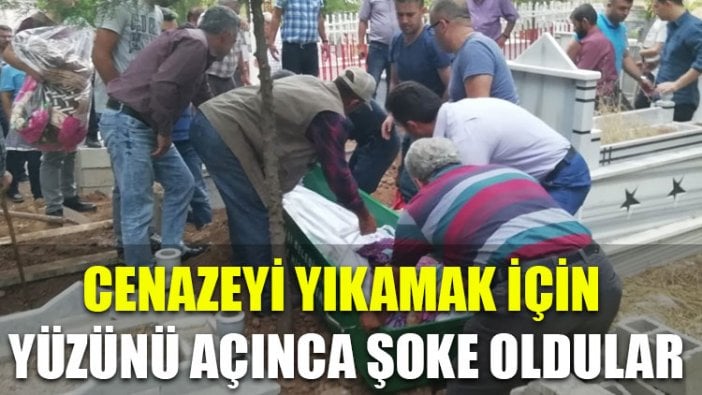 Cenazeyi yıkamak için yüzünü açınca şoke oldular...