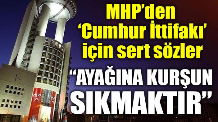 Cumhur ittifakında "Çakıcı" çatlağı: Ayağına kurşun sıkmaktır