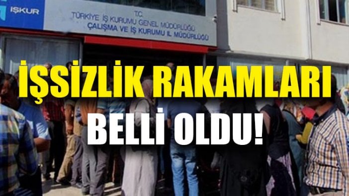 İşsizlik rakamları belli oldu!