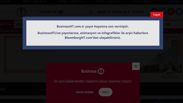 Business HT yayın hayatına son verdi