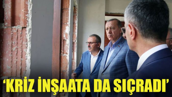 Kriz inşaata da sıçradı