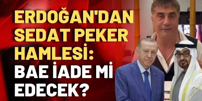 Erdoğan, BAE&rsquo;de sadece sıcak para aramıyor: Sedat Peker ayrıntısı!