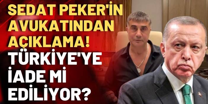 13 maddelik anlaşma tek tek belli oldu: İşte Erdoğan'la BAE arasındaki Sedat Peker maddesi!