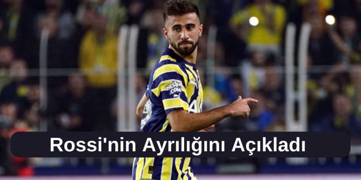 Ankaragücü'nden Rossi Açıklaması!