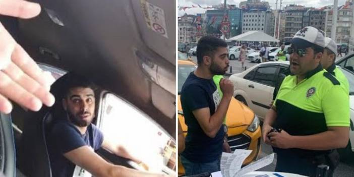 Taksicinin Sivil Trafik Polisini Aracına Almadığı Anlar Kamerada; Uzun Uzun Dil Döktü