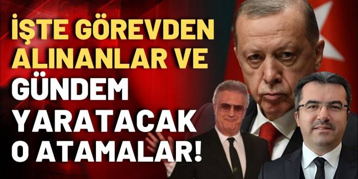 Erdoğan'dan gündemi karıştıracak görevden alma ve yeni atamalar: Tamer Karadağlı'ya üst düzey yetki!