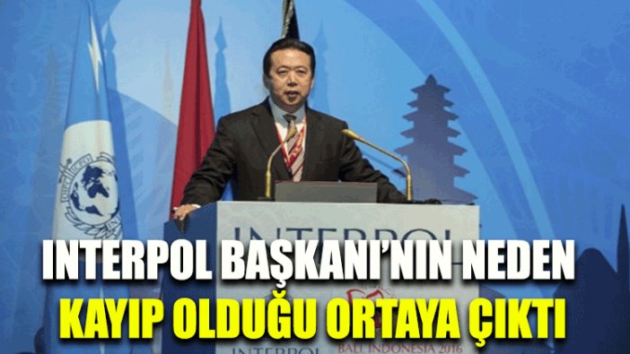 INTERPOL Başkanı’nın neden kayıp olduğu ortaya çıktı