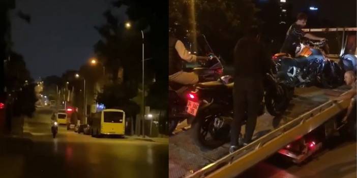 Kadıköy'de tek teker üzerinde giden motosikletli polise yakalandı