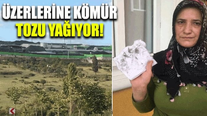 Üzerlerine kömür tozu yağıyor!