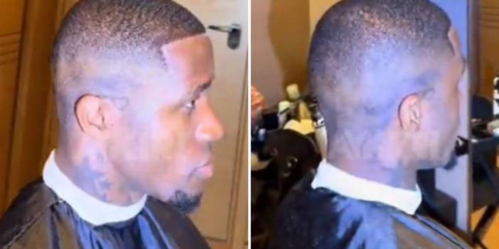 Galatasaraylı yıldız Zaha'nın berberdeki anları gündem oldu