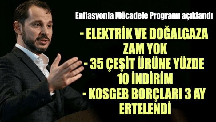 Enflasyonla Topyekün Mücadele programı açıklandı