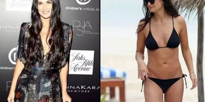 60 Yaşındaki  Demi Moore Bikinisiyle 'Harika' Görünüyor