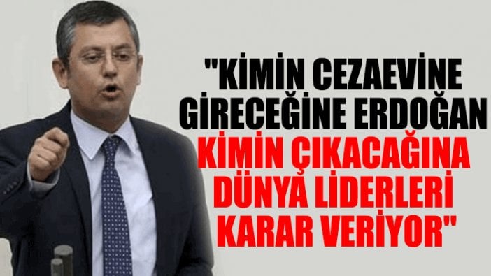 "Kimin cezaevine gireceğine Erdoğan, kimin çıkacağına dünya liderleri karar veriyor"