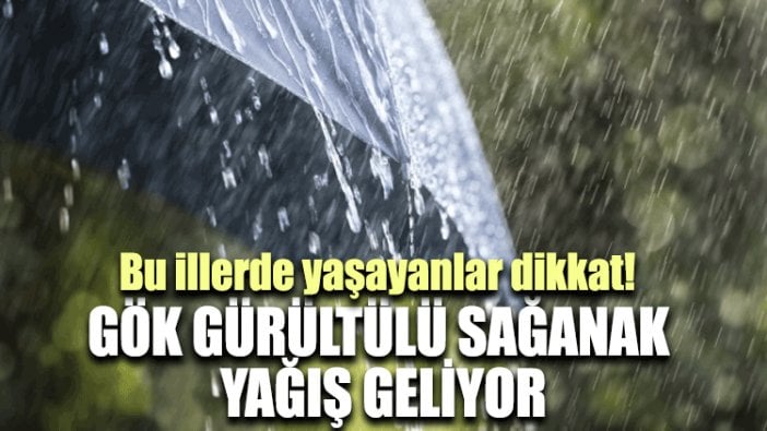 Bu illerde yaşayanlar dikkat! Gök gürültülü sağanak yağış geliyor