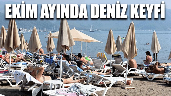 Ekim ayında deniz keyfi