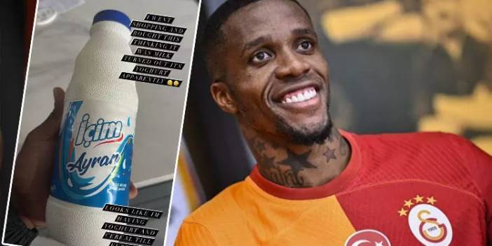 Wilfried Zaha süt almak isterken ayran aldı, onu da yoğurt sandı