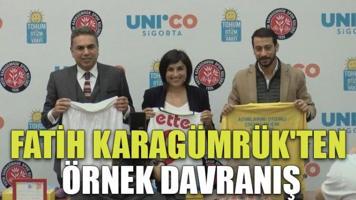 Fatih Karagümrük'ten örnek davranış