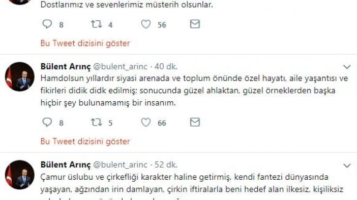 Bülent Arınç eski Akit yazarının iddialarına böyle cevap verdi