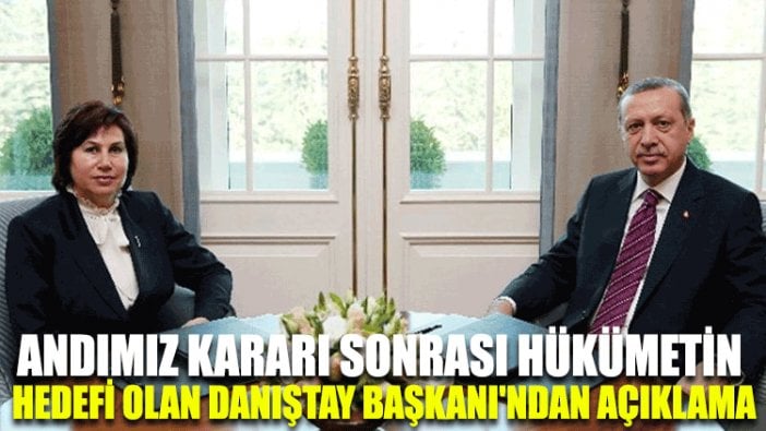 Andımız kararı sonrası hükümetin hedefi olan Danıştay Başkanı'ndan açıklama