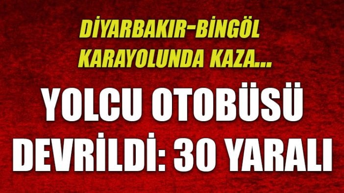 Yolcu otobüsü devrildi: Çok sayıda yaralı