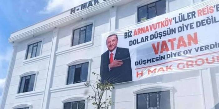 Sağlık Merkezi Arazisine Dikilen İşhanı'na 'Vatan Düşmesin'  Pankartı