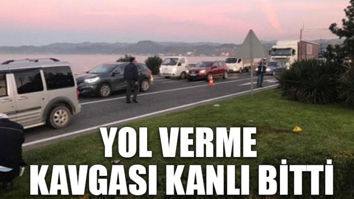 Yol verme kavgası kanlı bitti