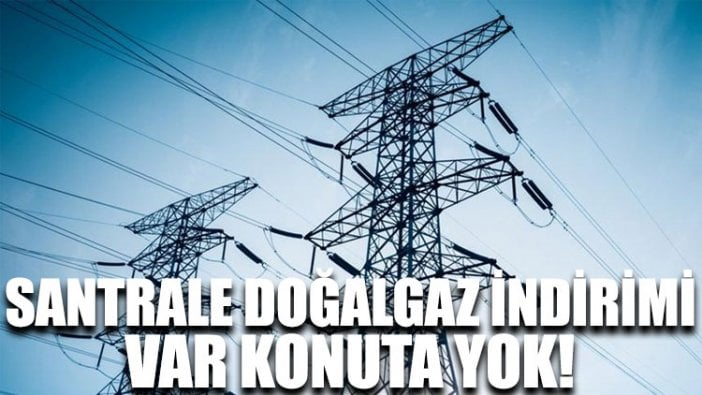 Santrale doğalgaz indirimi var konuta yok!