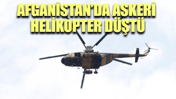 Afganistan’da askeri helikopter düştü