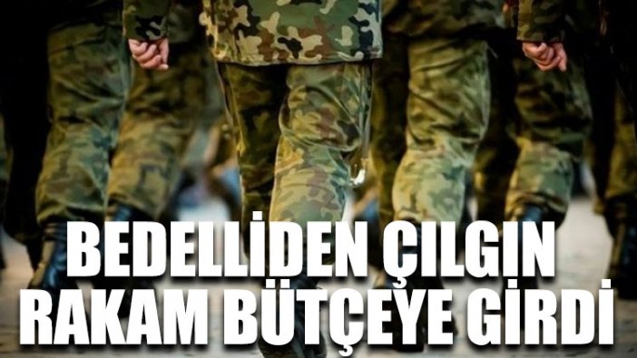 Bedelliden çılgın rakam bütçeye girdi