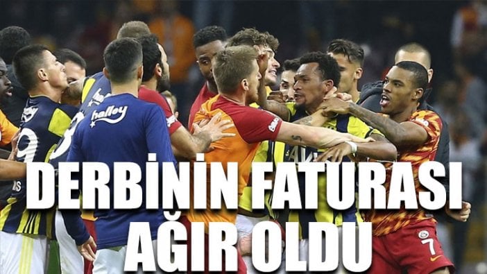 Derbinin faturası ağır oldu