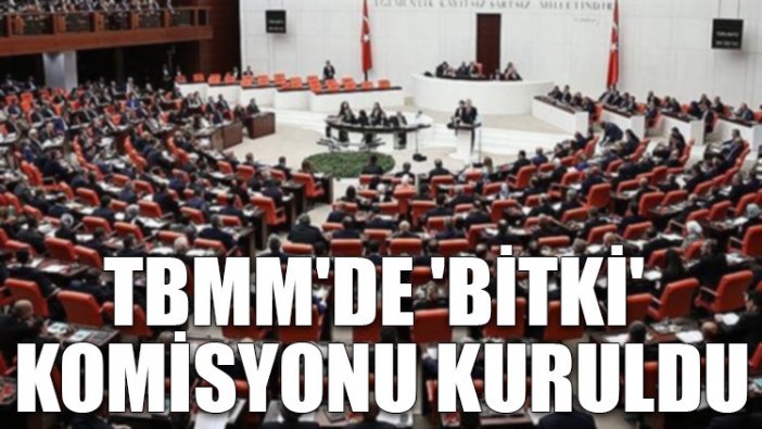 TBMM'de 'bitki' komisyonu kuruldu