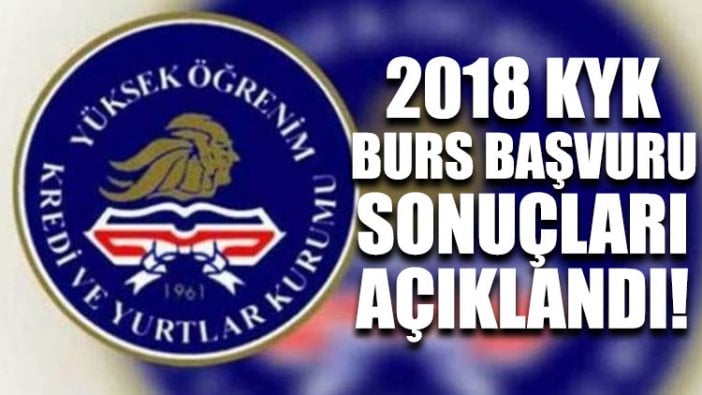 2018 KYK burs başvuru sonuçları açıklandı!