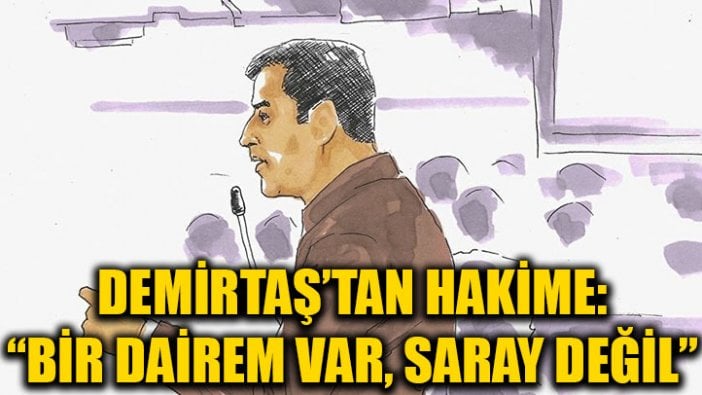 Demirtaş'tan hakime: Bir dairem var, saray değil