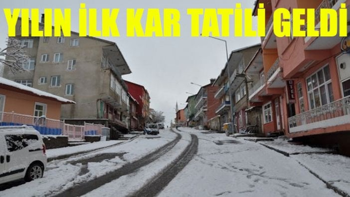 Yılın ilk kar tatili geldi